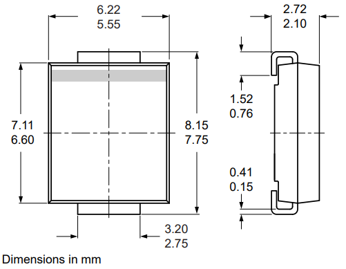 机械图纸 - Nexperia GS8M恢复整流器